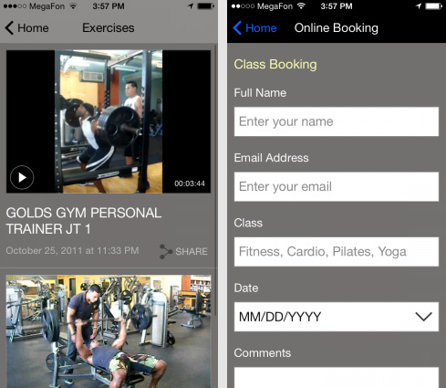 Fitness App Designs