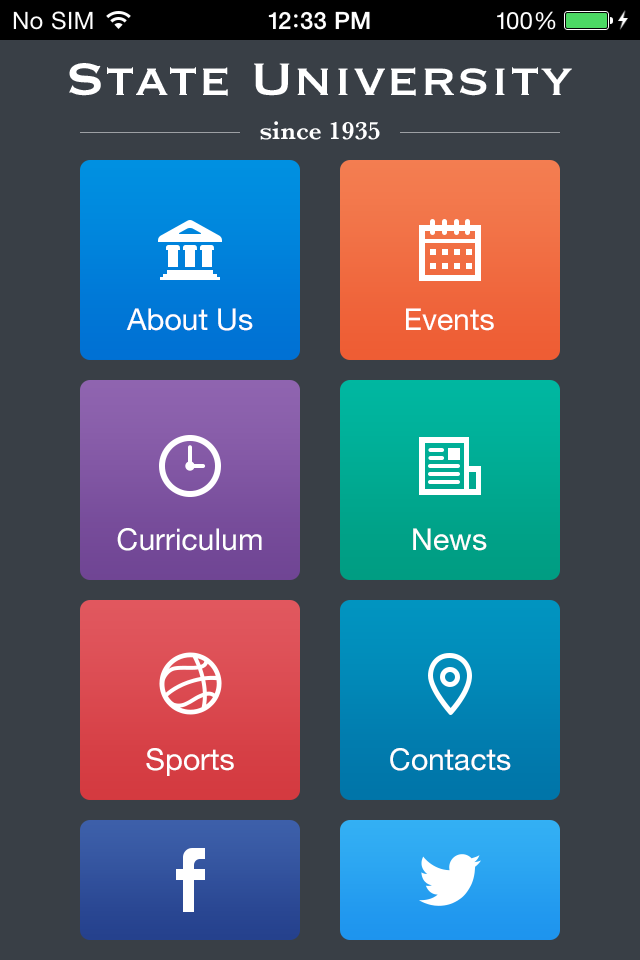 State University App Templates