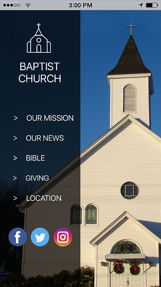 Baptist Church App Templates