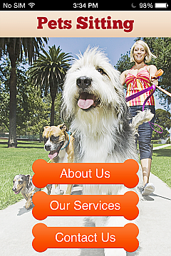 Pets Sitting App Templates