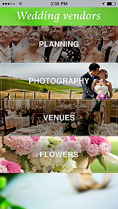 Wedding vendors App Templates