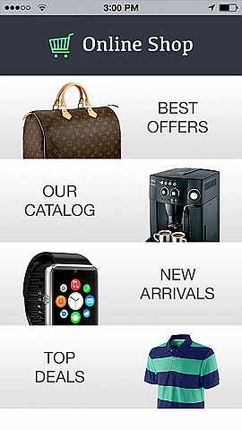 Online Shop 3 App Templates