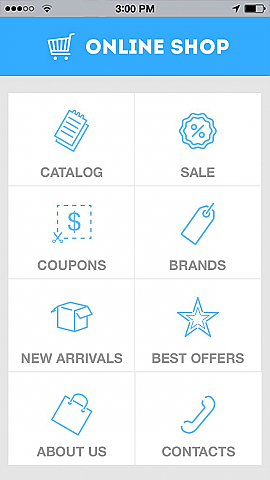 Online Shop 8 App Templates