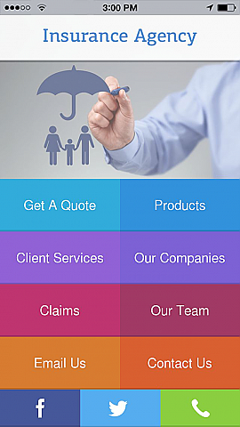 Insurance Agency 2 App Templates