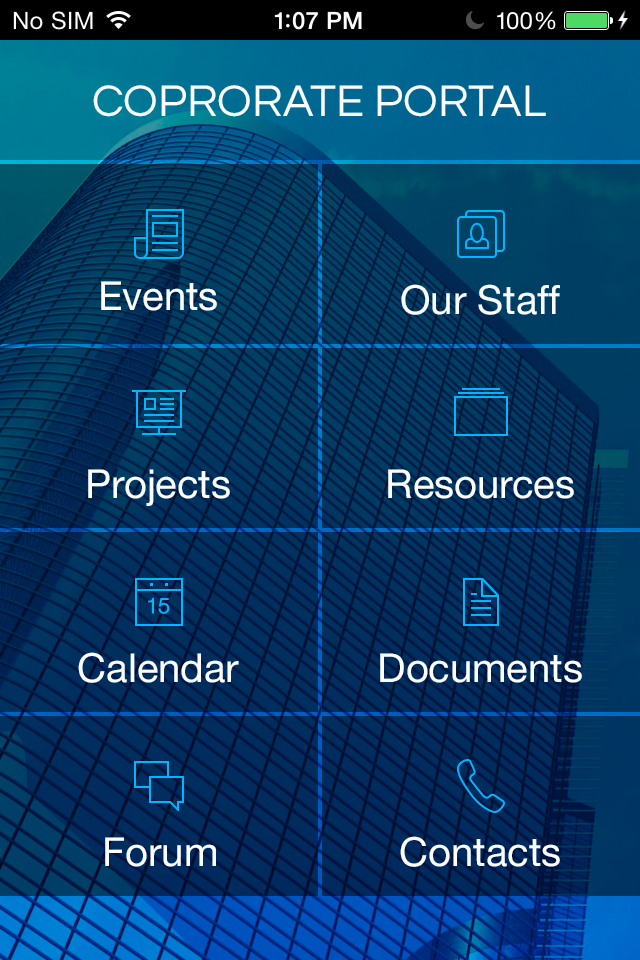 Corporate Portal App Templates