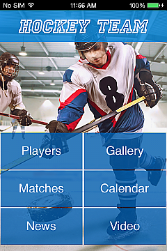 Hockey Team App Templates