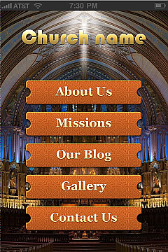 iBuildApp Church Tmpl App Templates