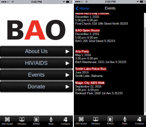 HIV/AIDS mobile app