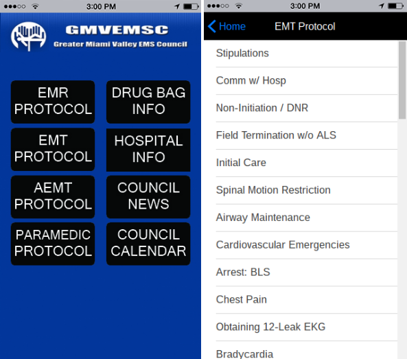 ambulance care providers, hospital emergency departments and staff